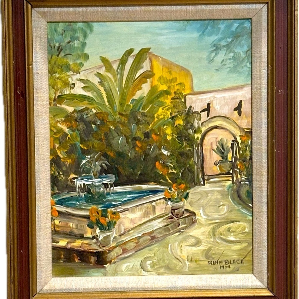 2 Original Oil Paintings RUTH BLACK Signed and Dated of San Antonio Vintage Set